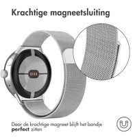 imoshion Milanees magnetisch bandje Google Pixel Watch / Watch 2 / Watch 3 (41 mm) - Zilver