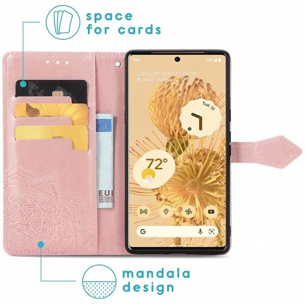 imoshion Mandala Bookcase Google Pixel 6 Pro - Rosé Goud