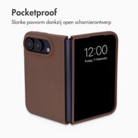 Accezz Liquid Silicone Backcover met MagSafe Apple iPhone Duo - New Tea Brown