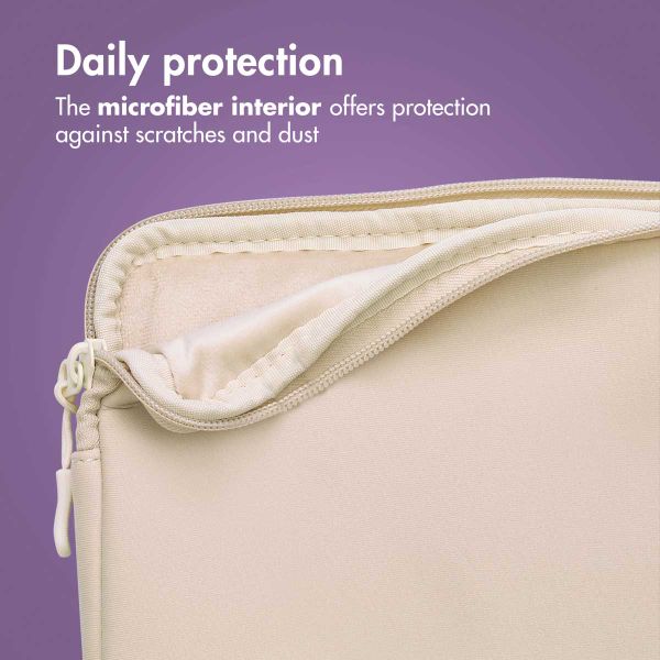 imoshion Laptop sleeve with storage pocket 13 inch - Sandstone