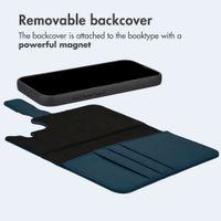 imoshion Uitneembare 2-in-1 Luxe Bookcase Apple iPhone 16 - Blauw