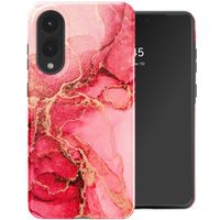 Selencia Vivid Backcover Samsung Galaxy S25 Edge - Rosy Marble