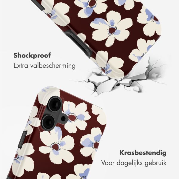 Selencia Vivid Backcover met MagSafe Apple iPhone 16 - Choco Flower Pop