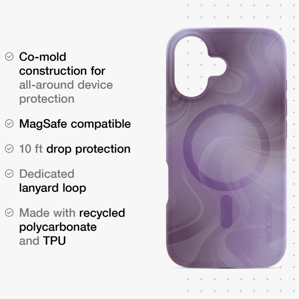 Incase Halo Case MagSafe iPhone 16 - Oil Slick Lilac