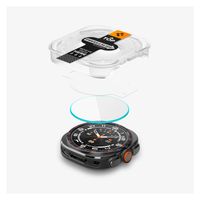 Spigen EZ FIT Glas.tR Screenprotector met applicator Samsung Galaxy Watch Ultra 2 - 47 mm - Transparant