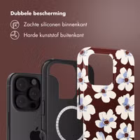 Selencia Vivid Backcover met MagSafe Apple iPhone 16 Pro - Choco Flower Pop
