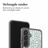 imoshion Design hoesje Samsung Galaxy S25 FE - Bloom Love Sage Green