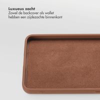 Selencia Olyn Uitneembare Bookcase met MagSafe Samsung Galaxy S26 - Bruin