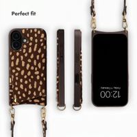 Selencia Nova Real Leather Back Cover with Card Holder Apple iPhone 16 - Fawn Chic