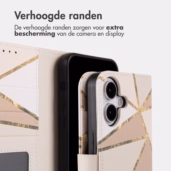 imoshion Design Bookcase Apple iPhone 16 - Beige Graphic