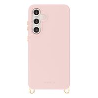 Selencia Rivièra MagSafe Backcover met afneembare haakjes Samsung Galaxy S24 FE - Sorbet Pink