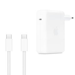 Apple Originele USB-C Power Adapter 140W + Originele USB-C naar USB-C Oplaadkabel 240W - 2 meter - voor Apple MacBook - Wit