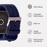 imoshion Corduroy strap Apple Watch | 38/40/41/42 mm - Dark Blue