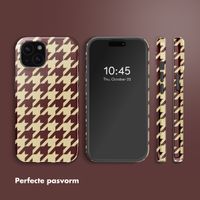 Selencia Vivid Backcover met MagSafe Apple iPhone 15 - Pied-de-Poule