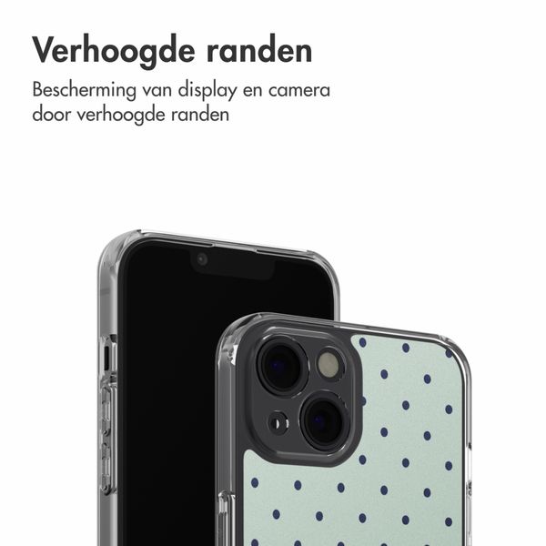 imoshion Design hoesje Apple iPhone 14 - Polka Dot Mintgroen