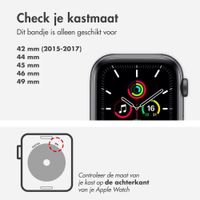 Apple Gevlochten solobandje Apple Watch | 44/45/46/49 mm - Maat 3 - Midnight