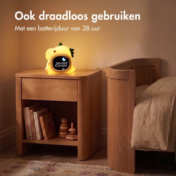 imoshion Kids Slaaptrainer - Nachtlampje met Speaker - Kinderwekker - Dino