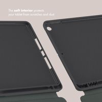 Selencia Vivid Tablet Case Apple iPad 9 (2021) 10.2 inch / iPad 8 (2020) 10.2 inch / iPad 7 (2019) 10.2 inch - Art Wave Black