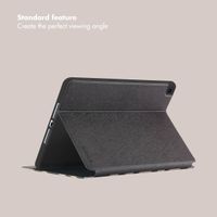 Selencia Vivid Tablet Case Apple iPad 9 (2021) 10.2 inch / iPad 8 (2020) 10.2 inch / iPad 7 (2019) 10.2 inch - Art Wave Black