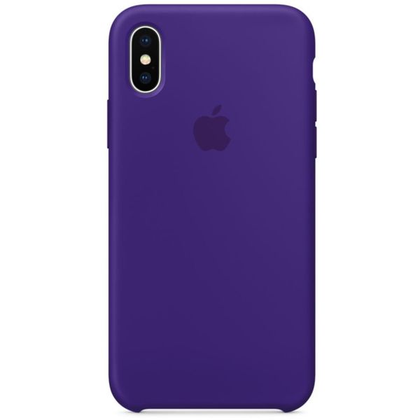 Apple Silicone Backcover iPhone X - Ultra Violet