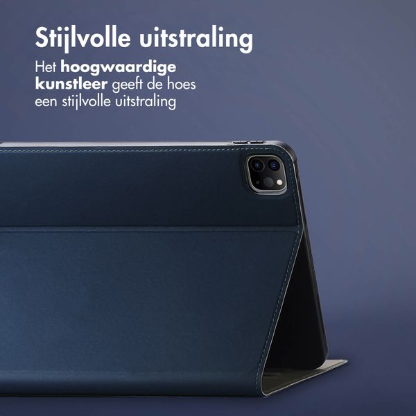 Accezz Classic Tablet Case Apple iPad Pro 11 (2022 / 2021 / 2020 / 2018) - Donkerblauw