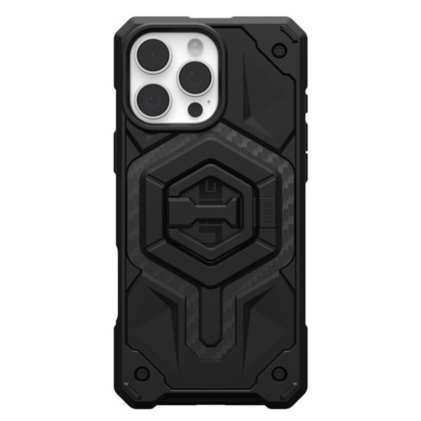 UAG Monarch Pro Backcover + Magnetic Ring Stand iPhone 16 Pro Max - Carbon Fiber