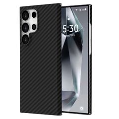 Accezz MagSafe Kevlar Backcover Samsung Galaxy S24 Ultra - Zwart