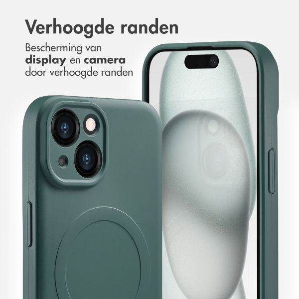 imoshion Color Backcover met MagSafe iPhone 15 - Donkergroen