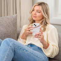 Selencia Aurora Fashion Backcover Apple iPhone 15 Pro Max - Powder White Marble