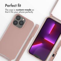 imoshion Silicone Case with Strap Apple iPhone 13 Pro - Sand Pink