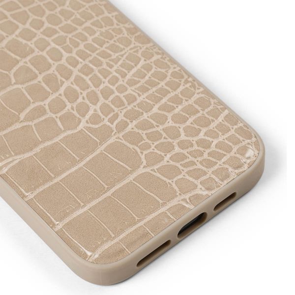 iDeal of Sweden Vegan Leather Backcover Apple iPhone 15 Pro Max - Warm Beige Croco