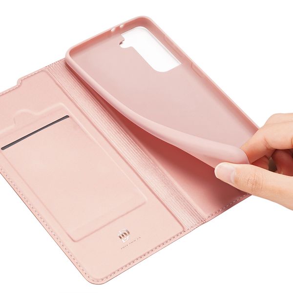 Dux Ducis Slim Softcase Bookcase Samsung Galaxy S21 Plus - Rosé Goud