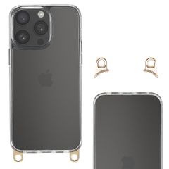 Selencia Backcover met afneembare haakjes Apple iPhone 15 Pro Max - Transparant