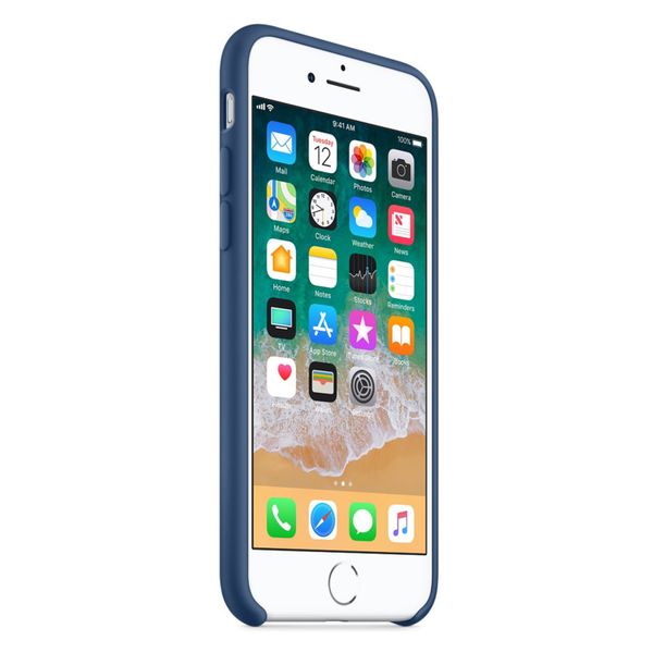 Apple Silicone Backcover Apple iPhone SE (2022 / 2020) / 8 / 7 - Blue Cobalt
