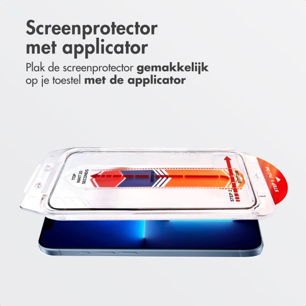 Accezz Gehard Glas Screenprotector + Applicator Apple iPhone 13 Pro Max / 14 Plus