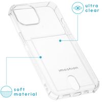 imoshion Softcase Backcover met pashouder iPhone 14 Pro Max - Transparant