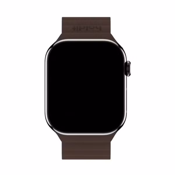 Holdit Siliconen bandje magneet Apple Watch | 38/40/41/42 mm - Chocolate / Black