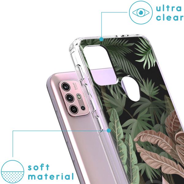 imoshion Design hoesje Motorola Moto G30 / G20 / G10 (Power) - Jungle - Groen / Roze