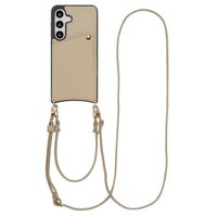 Selencia Nova Telefoonhoes met Koord en Pashouder Samsung Galaxy S24 / S25 - Beige