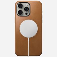 Nomad Modern Leather Case met MagSafe Apple iPhone 15 Pro Max - English Tan