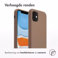 Accezz Liquid Silicone Backcover met MagSafe Apple iPhone 11 - Lichtbruin