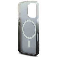 Guess MagSafe IML Glitter Gradient Case Apple iPhone 16 Pro - Zwart