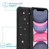 imoshion Design hoesje met koord Apple iPhone 11 - Stars Gold