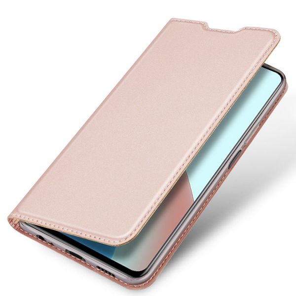 Dux Ducis Slim Softcase Bookcase Xiaomi Redmi Note 9T (5G) - Rosé Goud