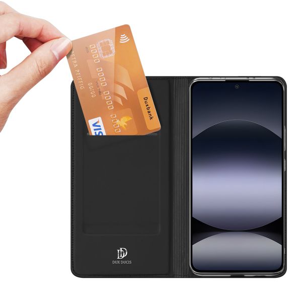 Dux Ducis Slim Softcase Bookcase Xiaomi Redmi Note 14 (4G) - Zwart
