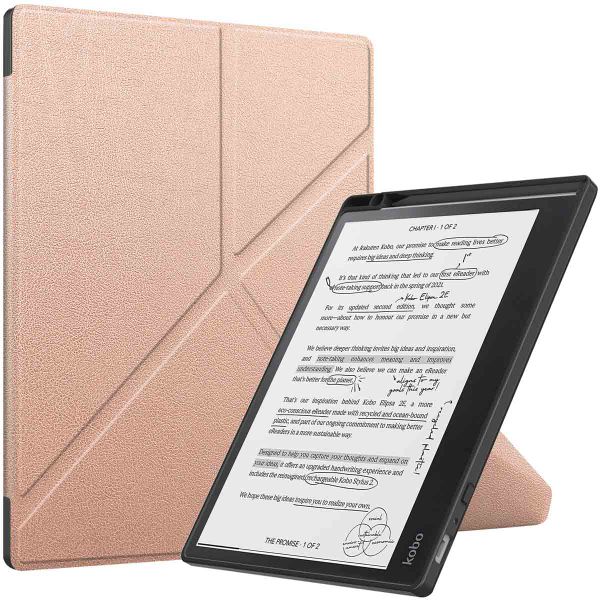 imoshion Vouwbare Bookcase Kobo Elipsa 2E - Rosé Goud