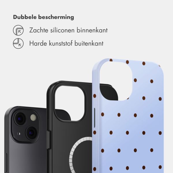 Selencia Vivid Backcover met MagSafe Apple iPhone 13 - Happy Dots Digital Sky
