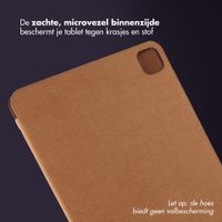 Accezz Leather Trifold Bookcase Apple iPad Pro 11 (2025) M5 / (2024) M4 - Cognac