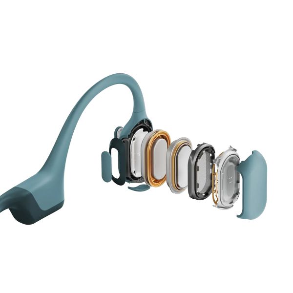 Shokz OpenRun Pro - Standaard maat - Open-Ear draadloze oordopjes - Bone conduction - Blue