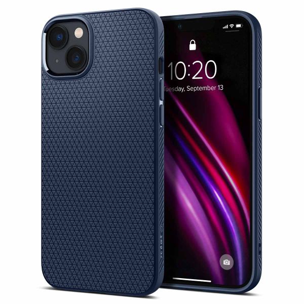 Spigen Liquid Air Backcover iPhone 14 Pro Max - Donkerblauw